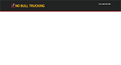 Desktop Screenshot of nobulltrucking.com