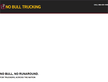 Tablet Screenshot of nobulltrucking.com